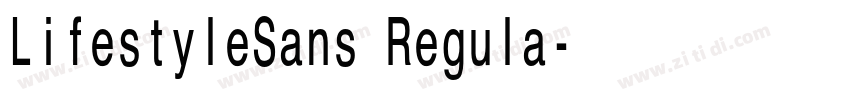 LifestyleSans Regula字体转换 LifestyleSans Regula字体转换